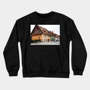 Historic Buildings in Skofja Loka 4 Crewneck Sweatshirt